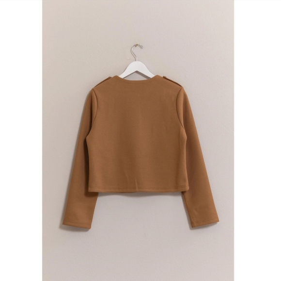 #179 SALE 🛑35 S, M, L Black Fabulous Wool-Like Single-Breasted Jacket - Picture 6 of 8